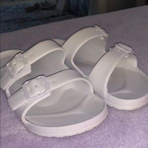 White Wedged Sandals
